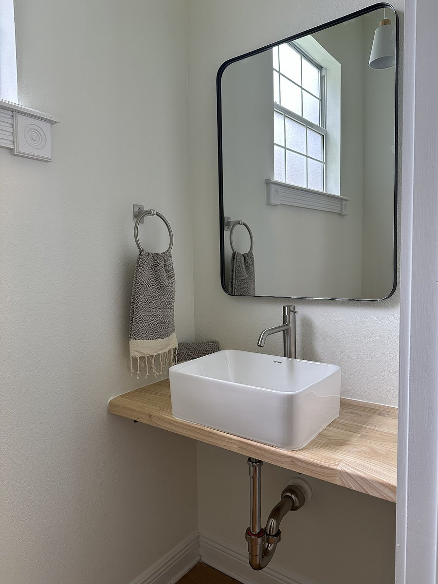 Half bath in kitchen area