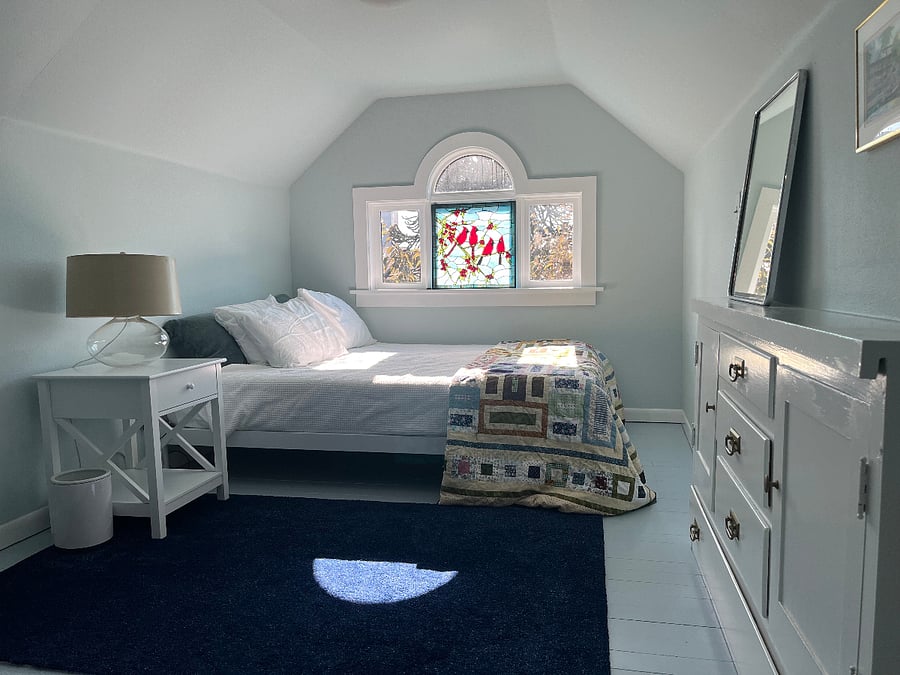 Upstairs bedroom. **Blackout curtains will be installed before renter move-in**