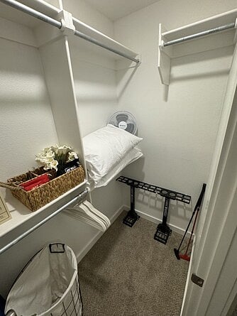 Primary closet.