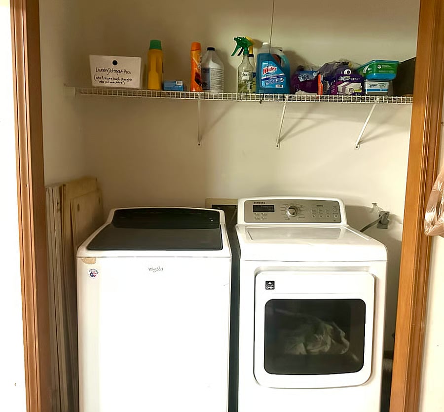 Free & easy laundry located in the garage!