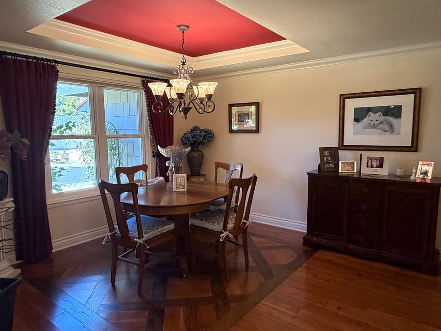 Dining room attached to living room