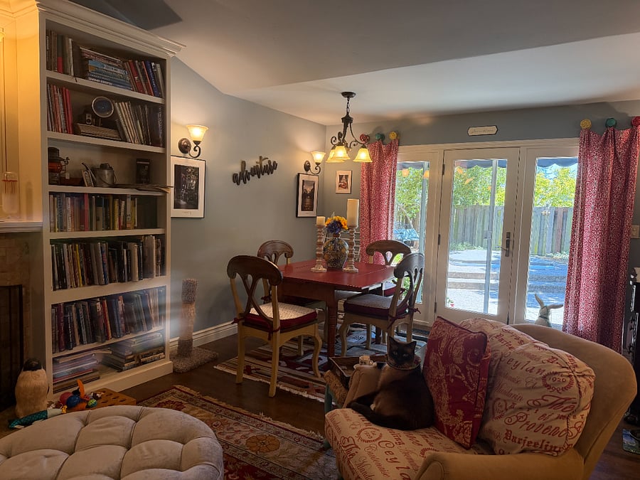 Another dining area. Access to backyard.