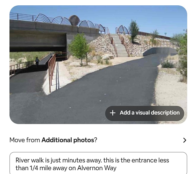 Entry to the Bike Loop Path is less than a few blocks away.