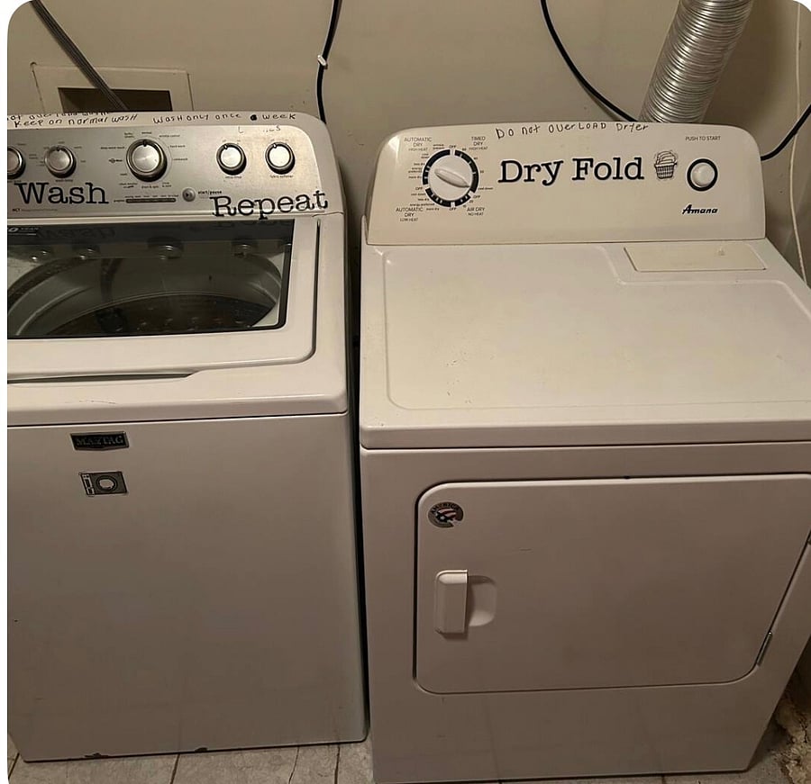 Laundry washer and dryer