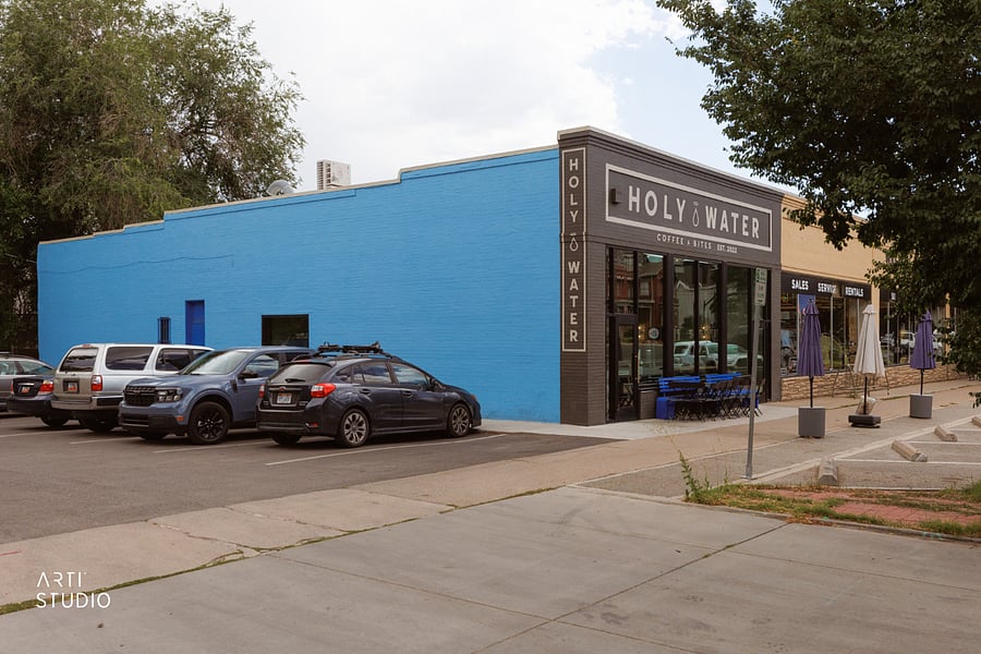 Holy Water, the coffee shop right next door, serves obsessively good coffee and matcha with a warm staff you'll quickly get to know. There's seating to work, and your home WiFi reaches the shop, so it's a second office just steps from your door.