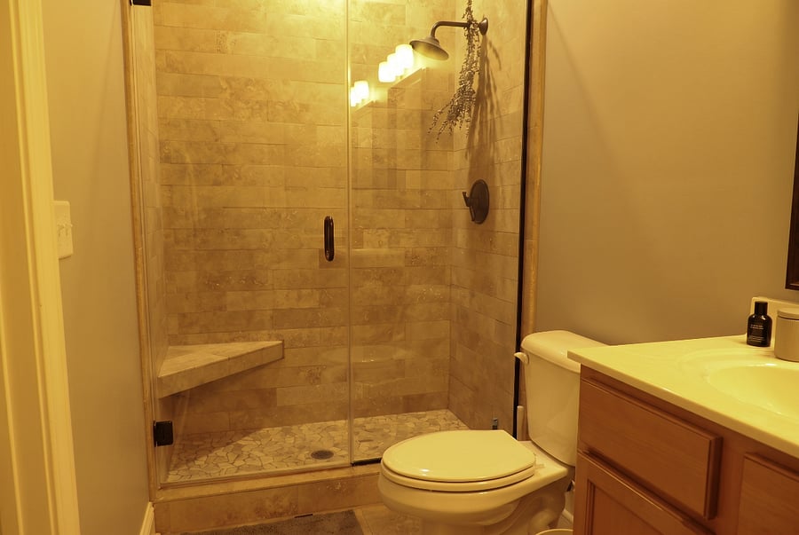 Master bedroom connected full bathroom