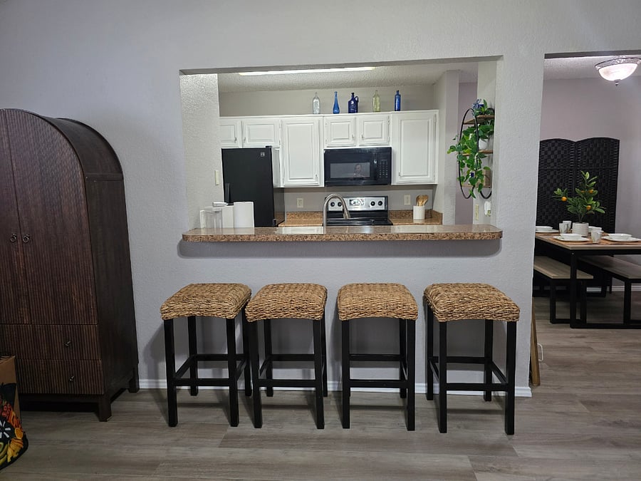 When you don't want to sit at the table, the bar is a good option