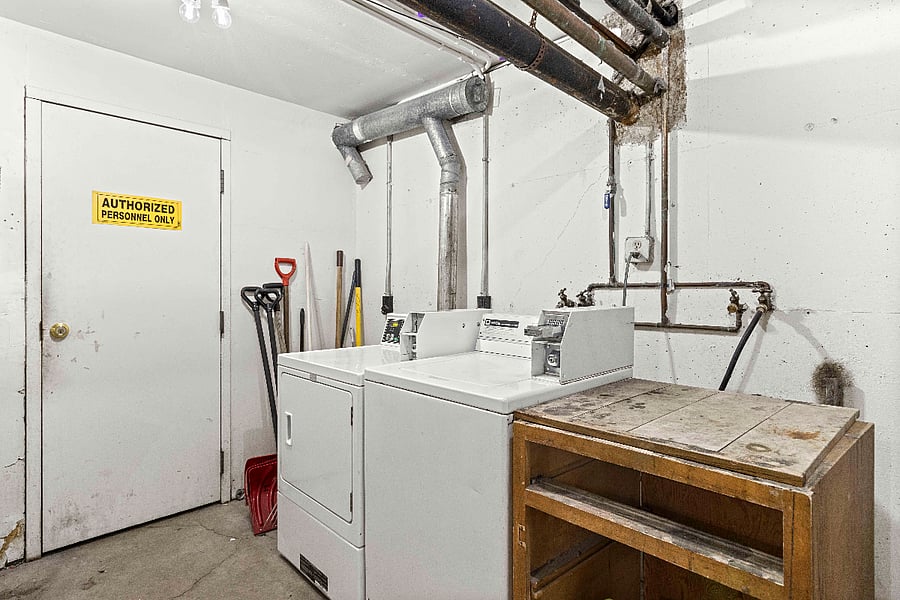 laundry rm in basement