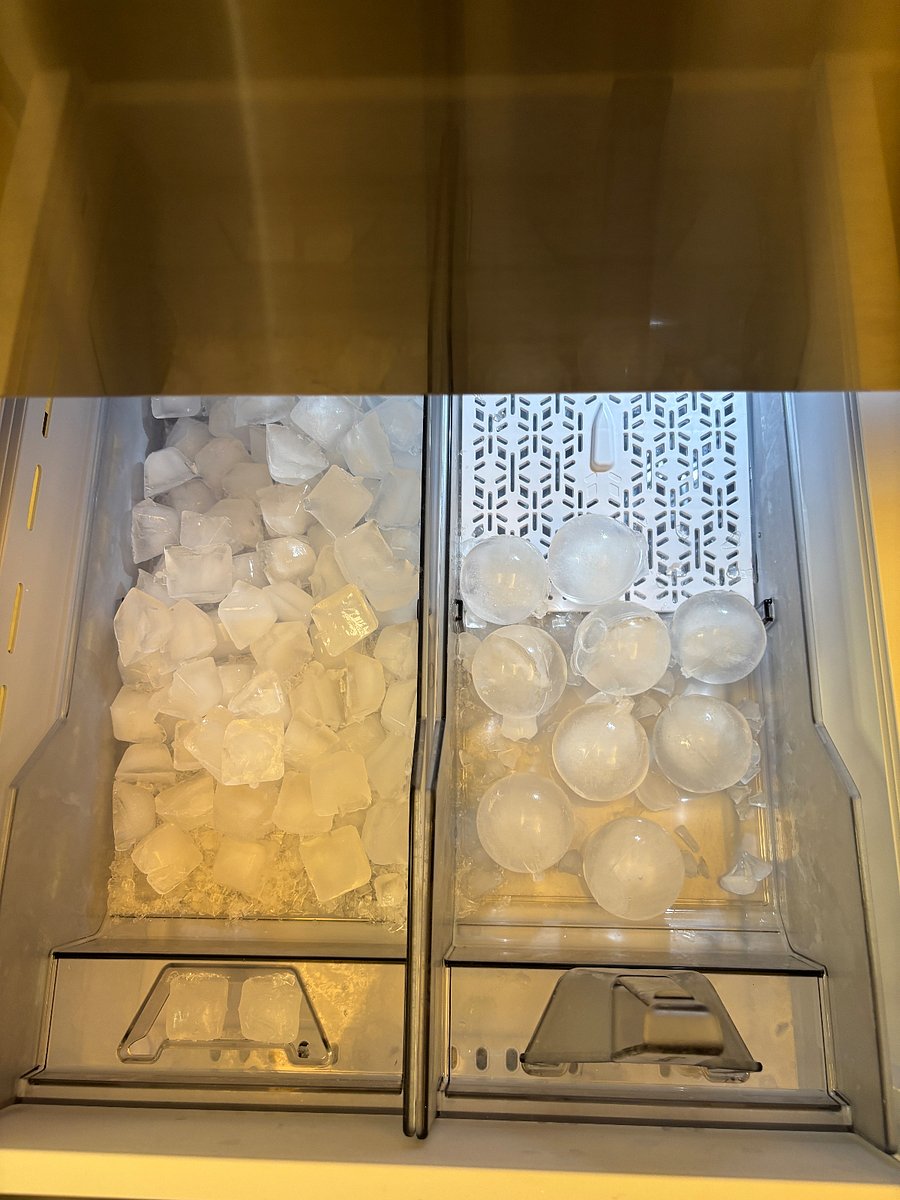 Regular and Craft Ice Maker in Refrigerator