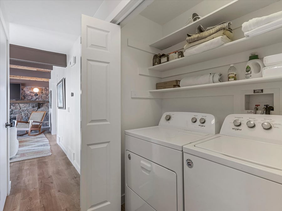 Laundry in Hallway