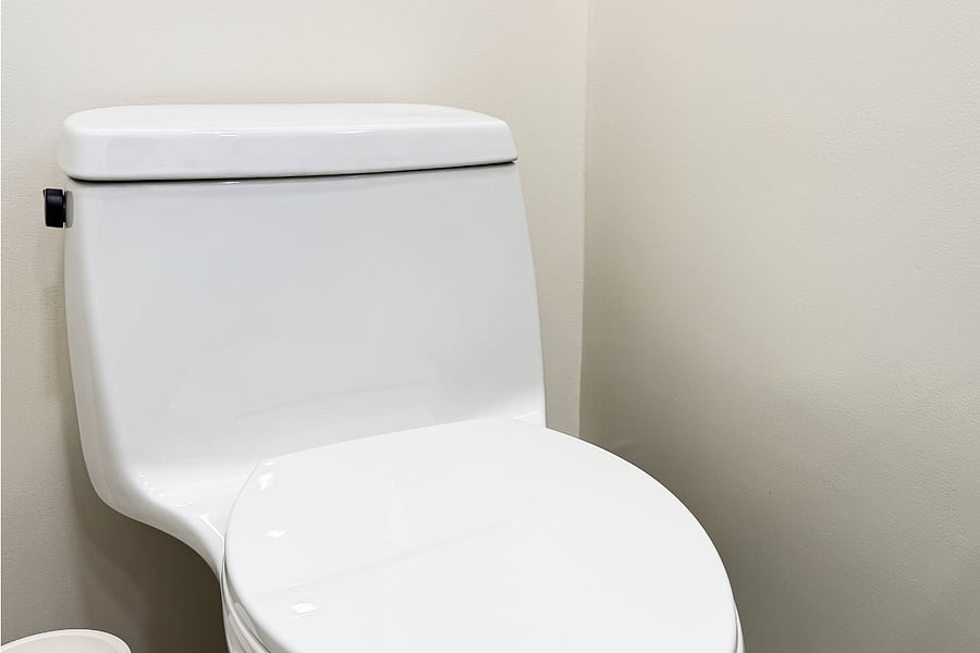 Fully remodeled half bathroom with a new toilet (Pic 3)