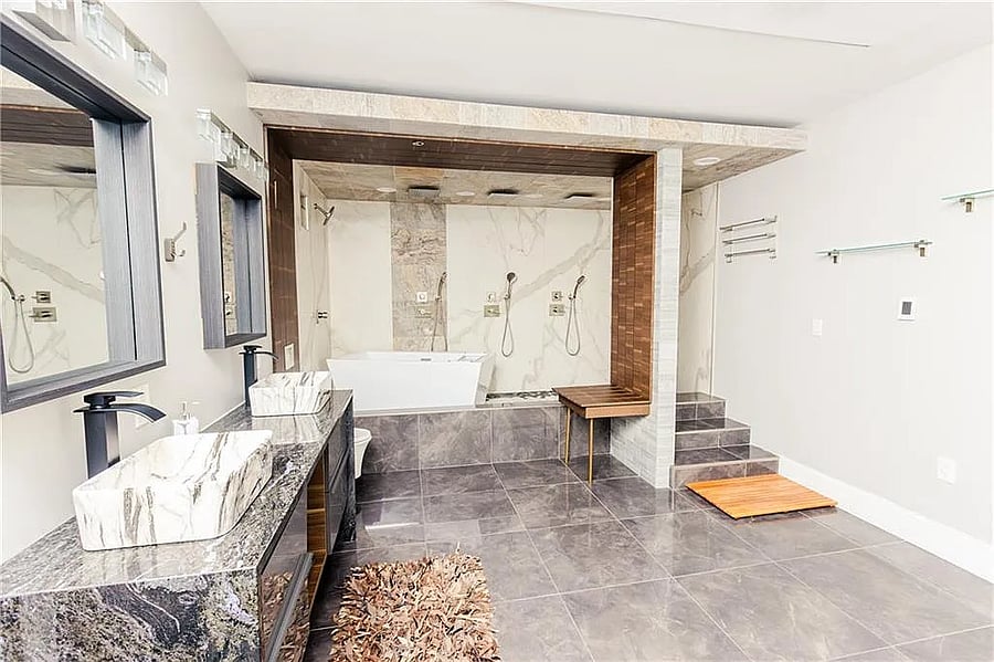 Spa-inspired bathroom with modern finishes and premium comfort.