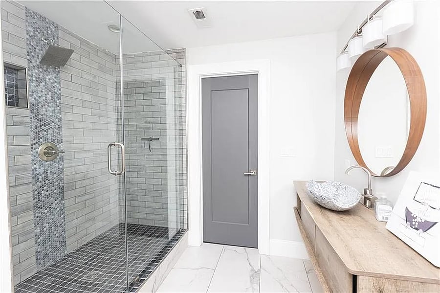 Modern guest bathroom with quality finishes.