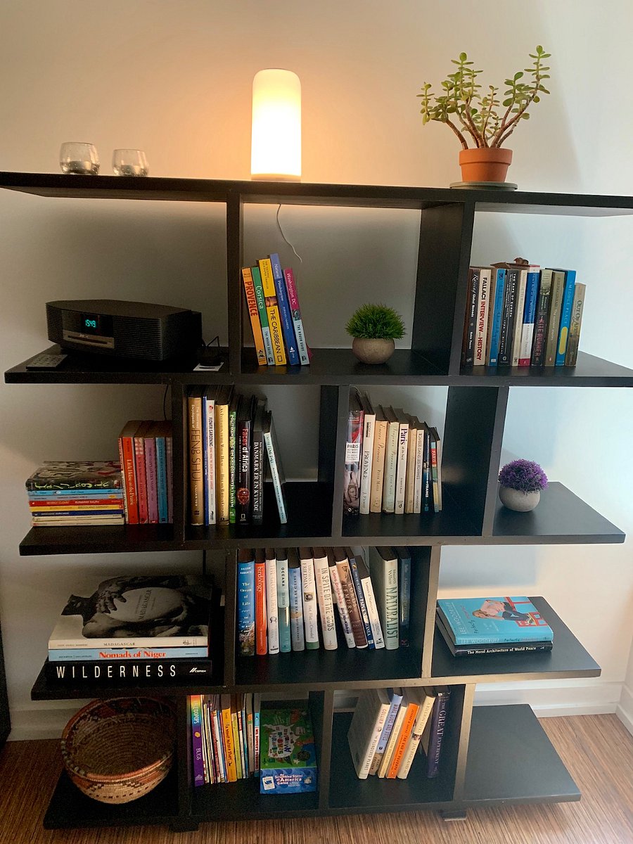 An assortment of books and games are available for all ages!