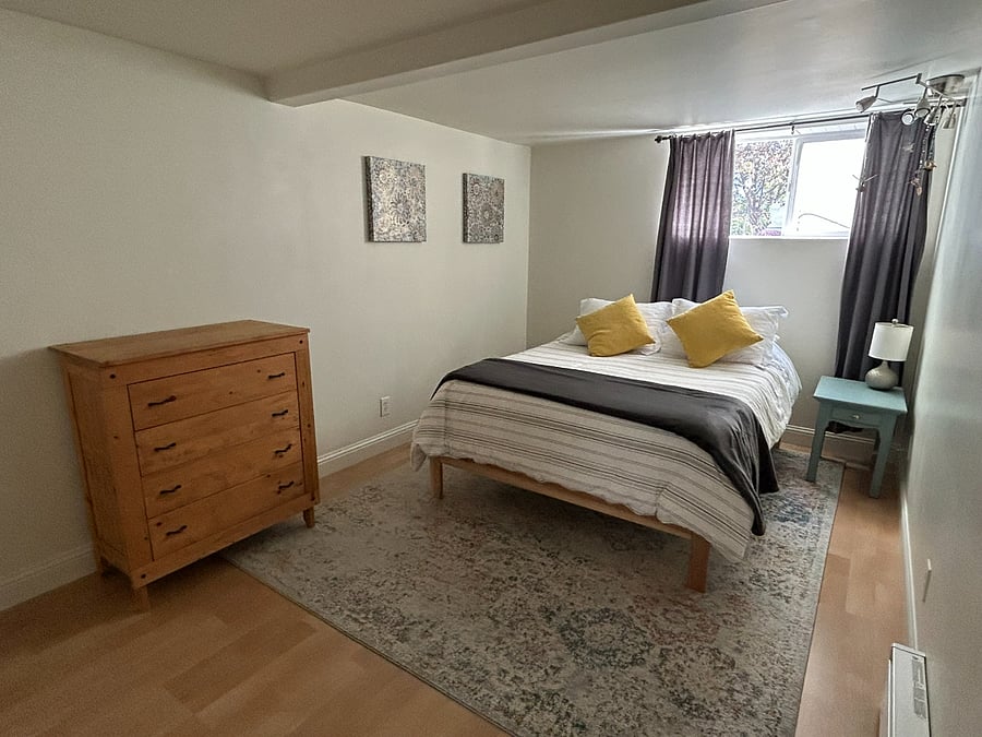 Queen sized bed and dresser 
