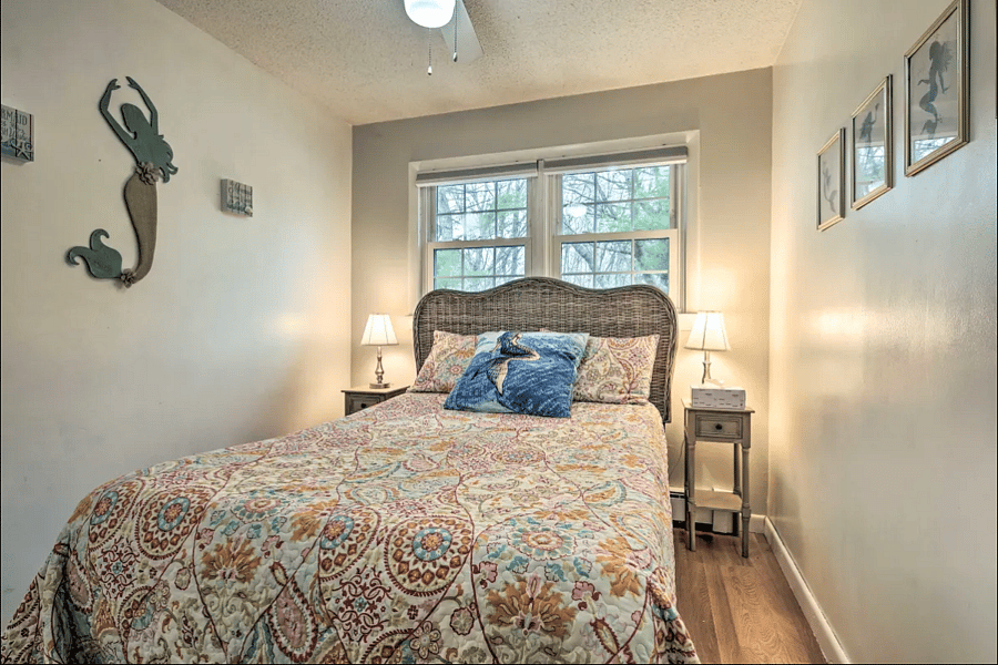 Full bedroom from entryway