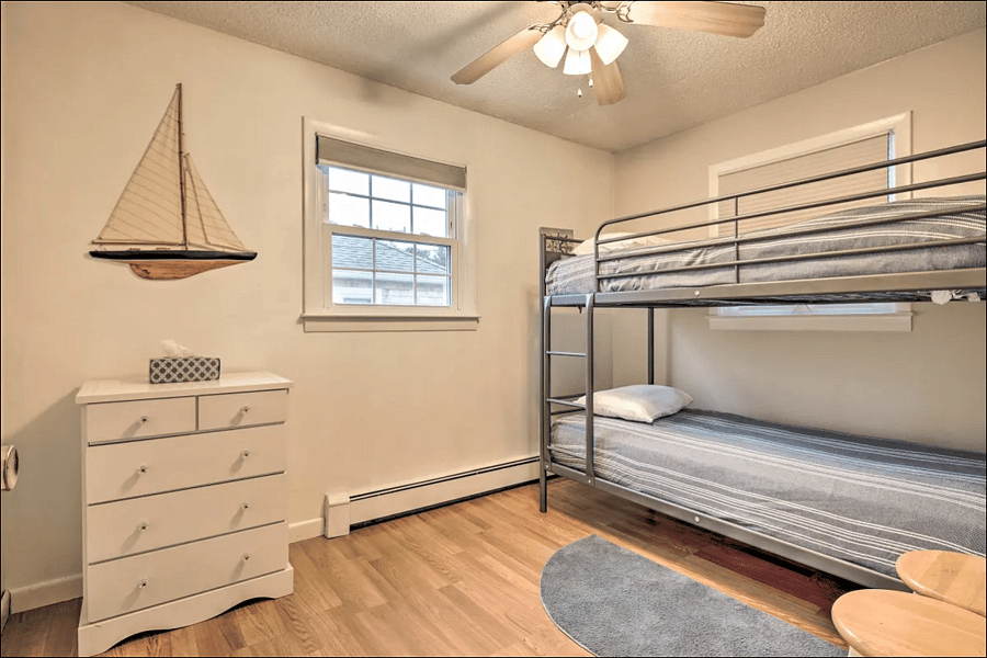 Bunk room looking in from entryway