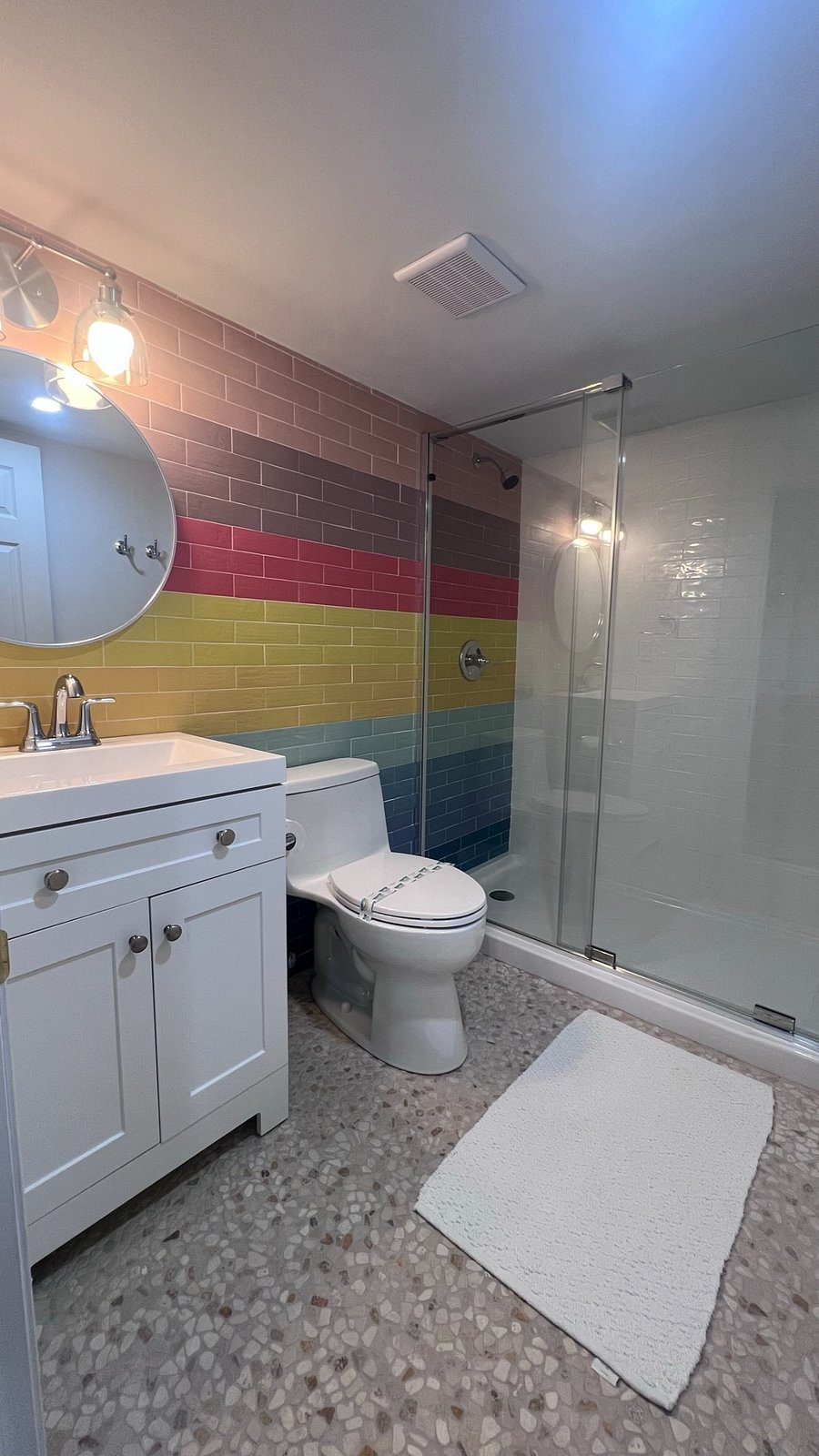 Fully renovated bath in basement