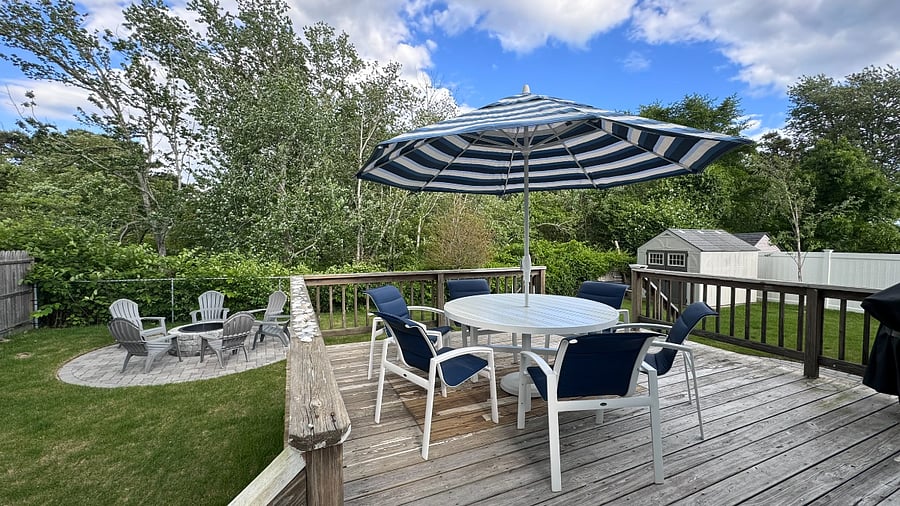 Back deck dinning table
