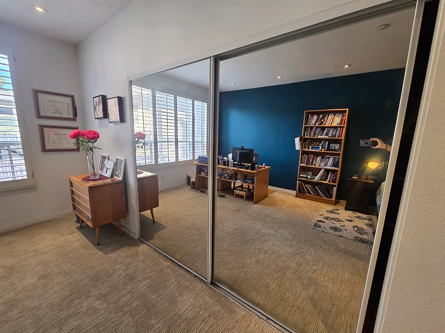 Mirrored closet