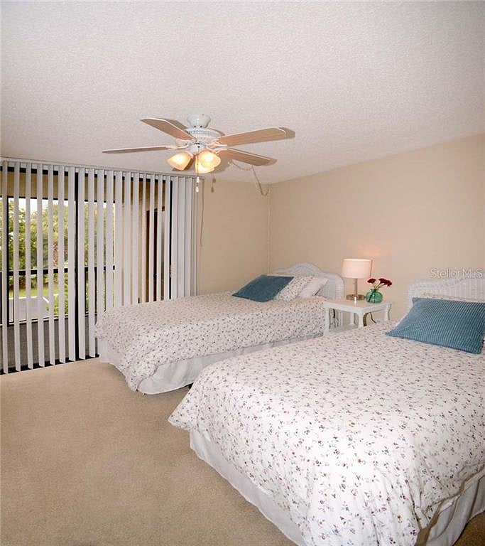 Second bedroom with two tween beds.