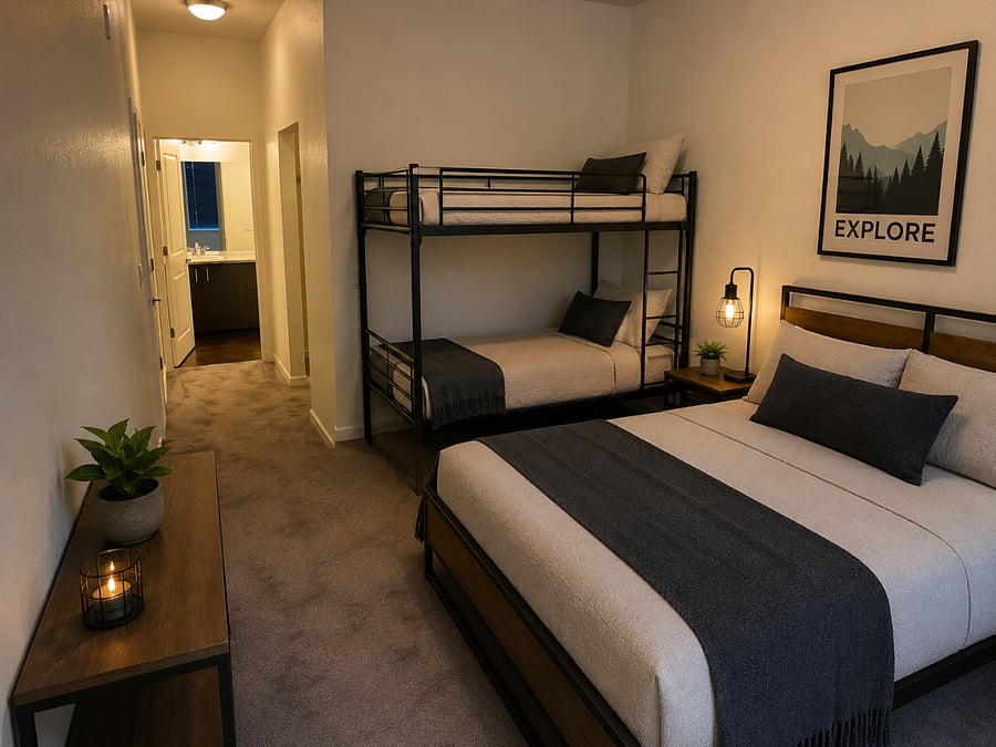 bedroom 2 with ensuite bathroom