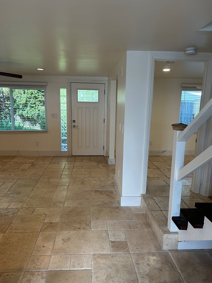 Entrance from inside. Right of the door goes to formal living room and left is family area.family area