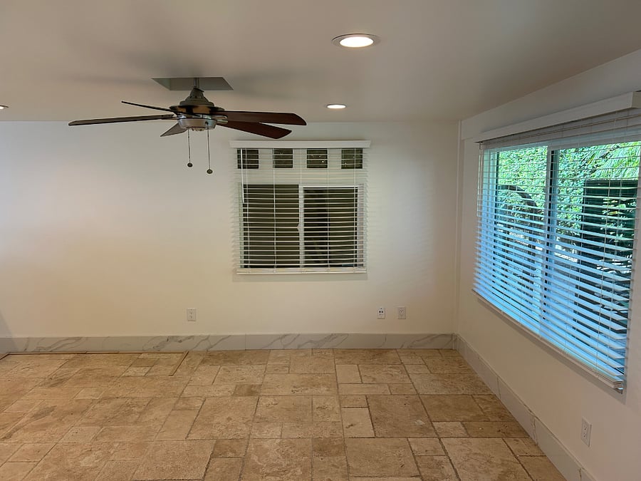 Family room area entrance to formal living