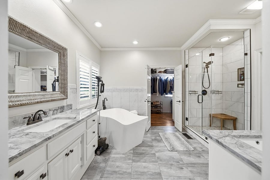 Primary Bathroom with Double Sinks