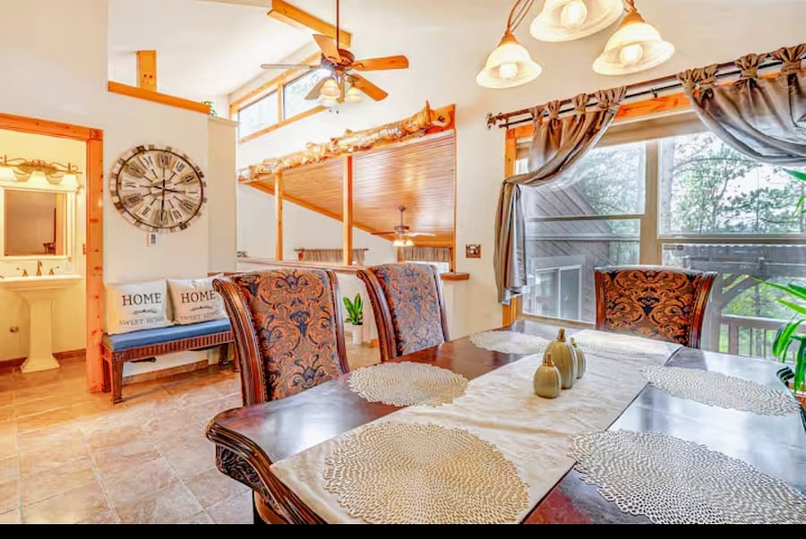 Dining Room w/ Dishware & Flatware provided