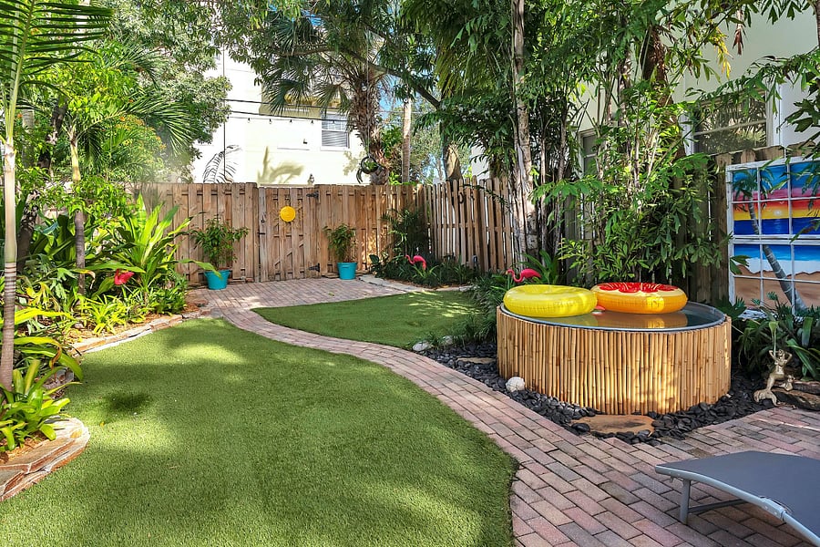 Filtered plunge pool, all yours for the length of your stay.