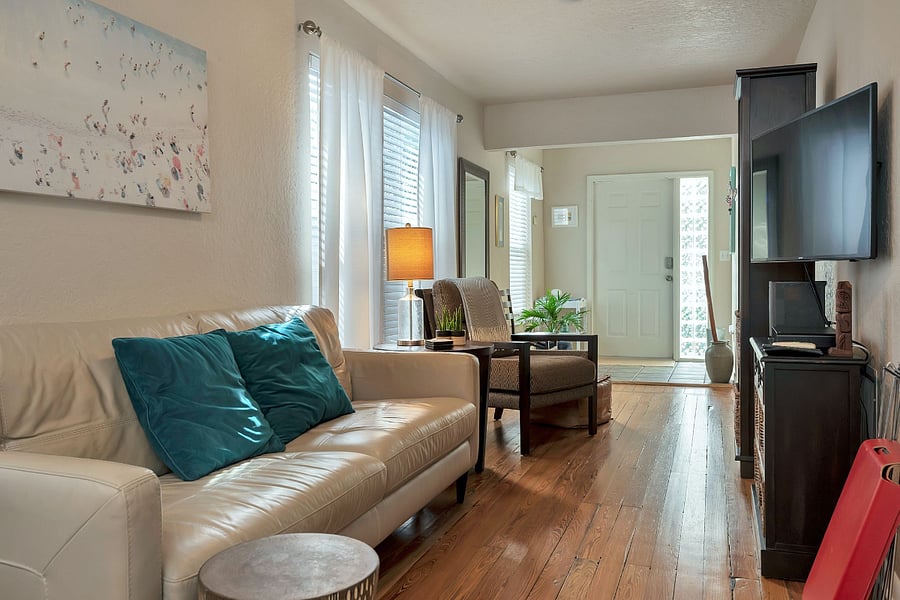Another view of the living area.