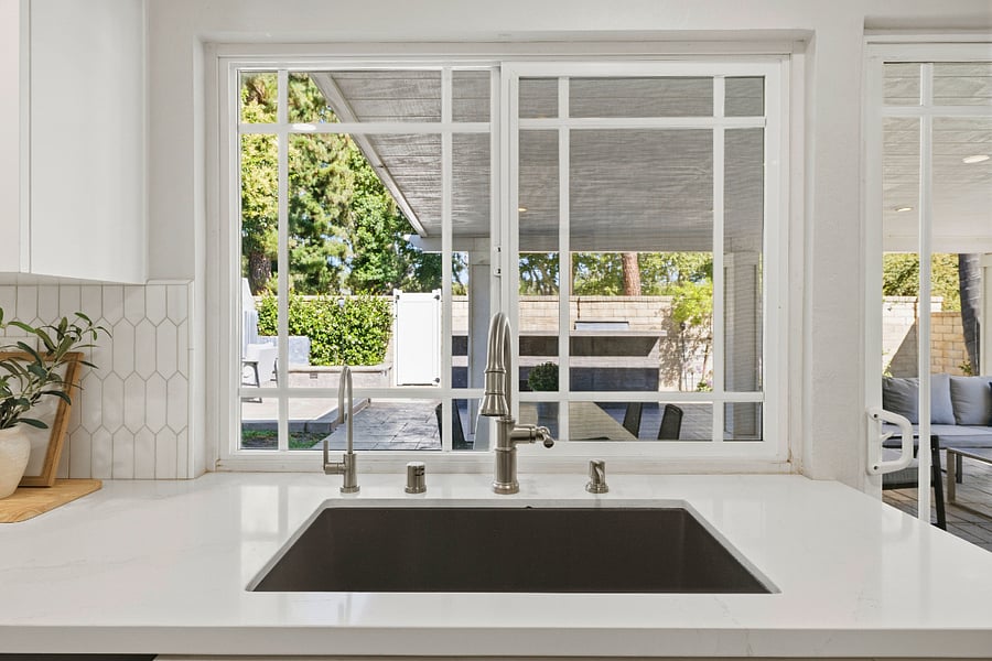 Kitchen sink with views 