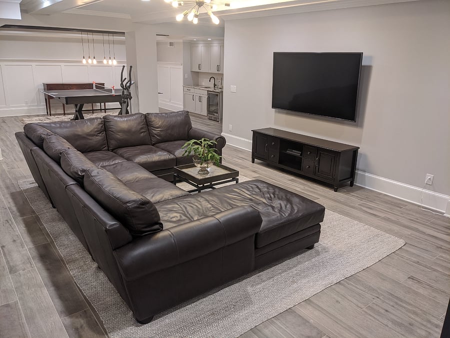 Your private suite sectional/TV