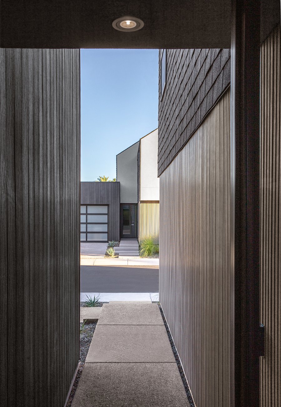 Private Entry Sequence: A quiet, sheltered entry experience designed to create privacy, security, and a sense of arrival