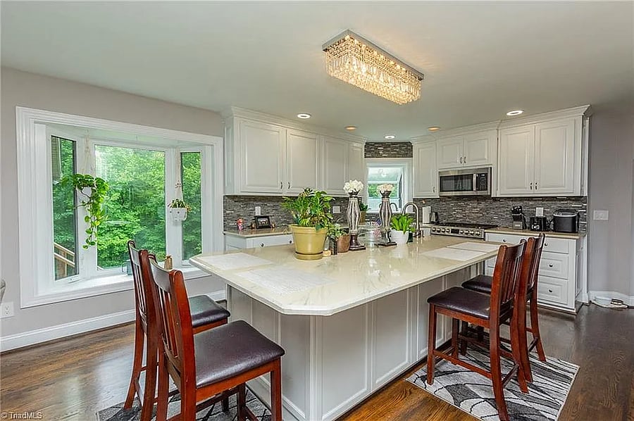 Kitchen from living room