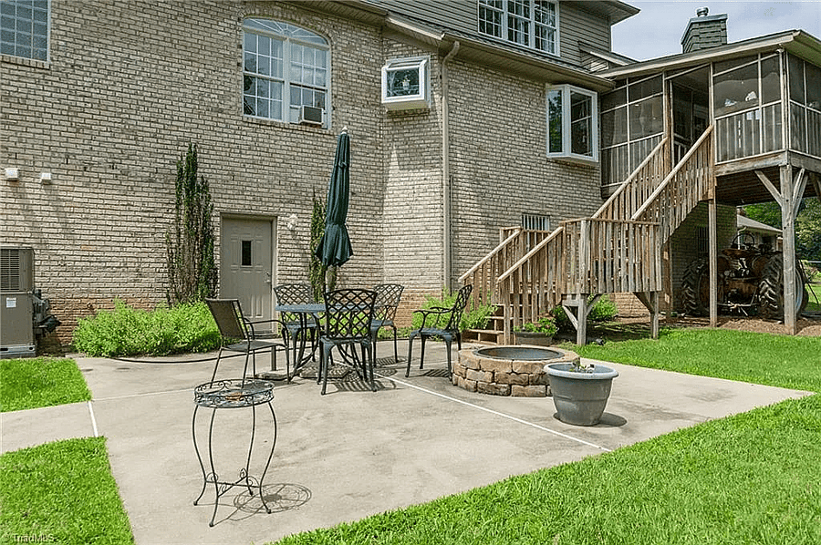 Outside porch