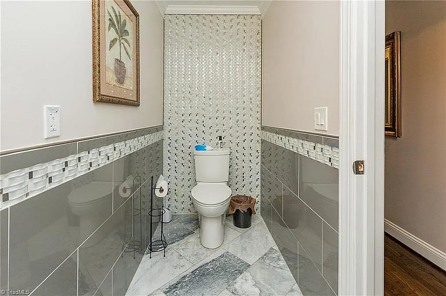 Half bath toilet