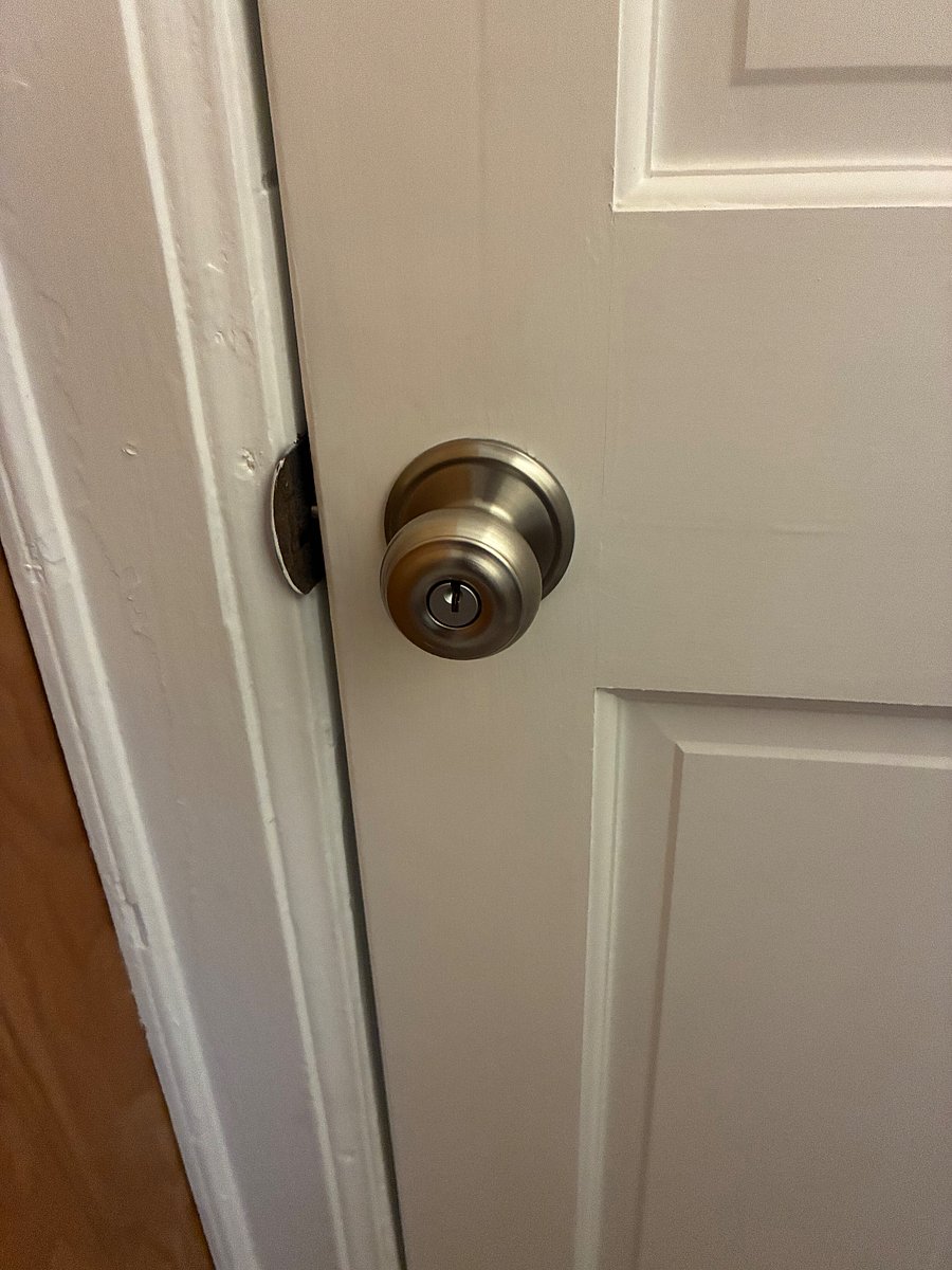 Lock on interior door - all doors to private spaces have locks.