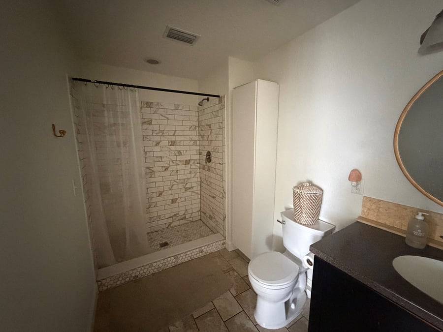 Bathroom attached to master bathroom 