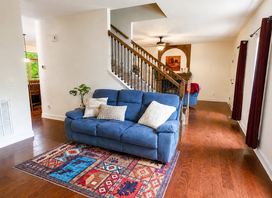 Main Living Room - leads to upstairs
