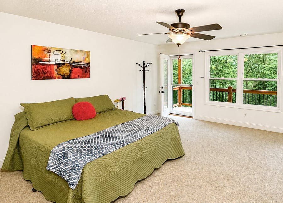 Master Bedroom - leads to private deck