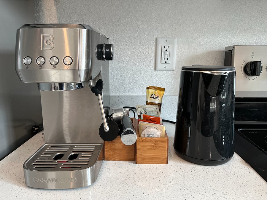 Espresso machine and electric kettle