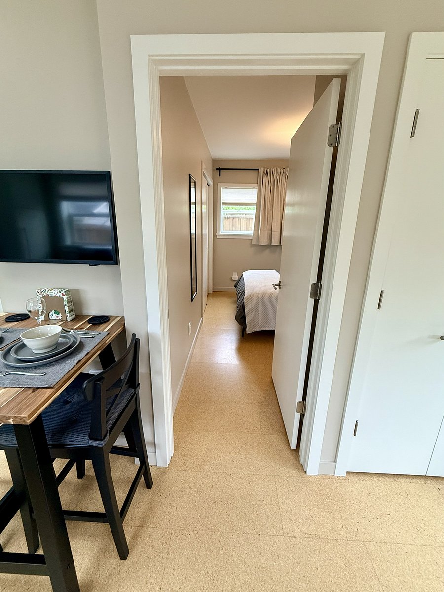 Bedroom entrance is off living room.