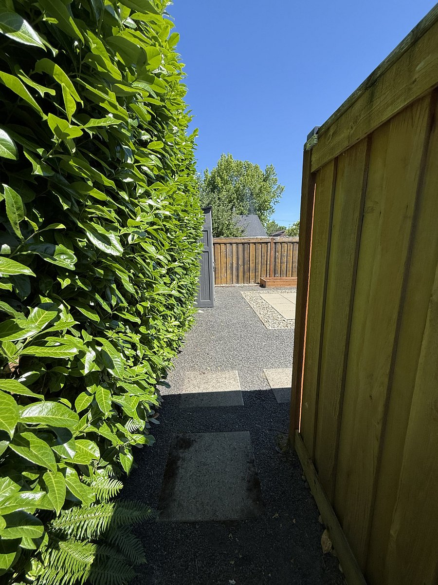 Private entrance into your backyard garden bungalow