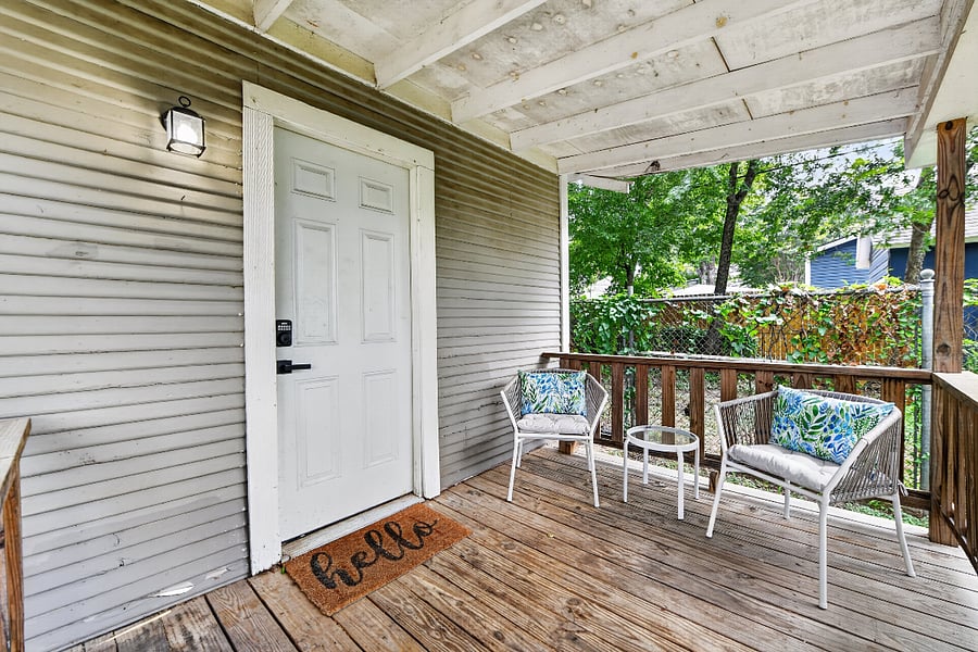 Front door + Private porch