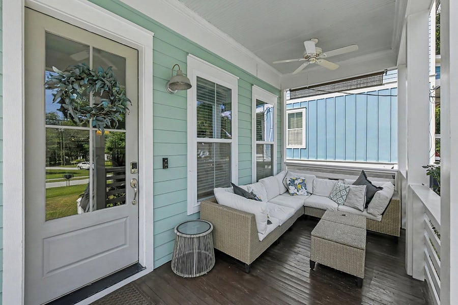 Downstairs front porch