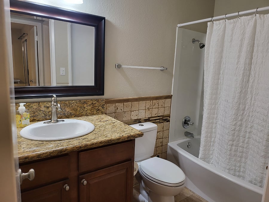 Bedroom 2 Bathroom. **This bathroom can be accessed from living room as well.