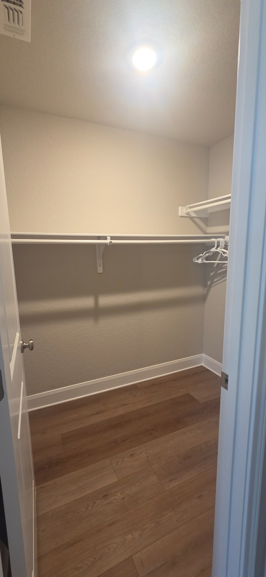 Primary closet