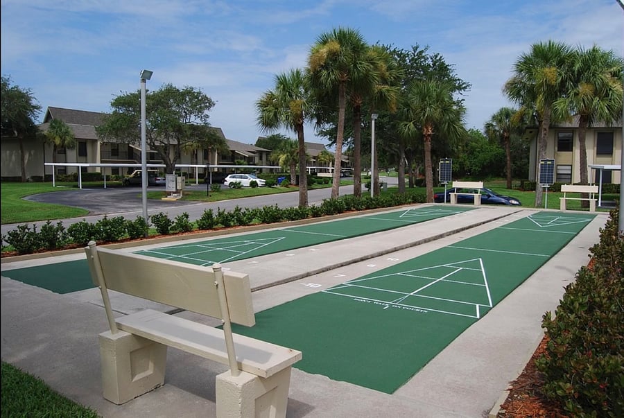 Shuffleboard courts